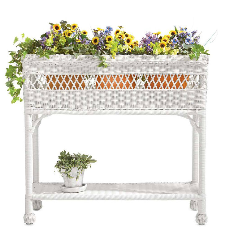 Plow & Hearth Rectangular Plant Stand & Reviews Wayfair